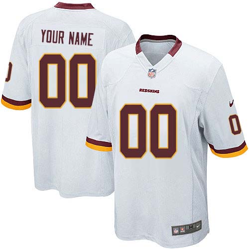 Nike Washington Redskins Customized White Stitched Youth NFL Jersey